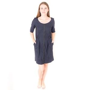 Z SPOKE Zac Posen Blue Zip Up Mini Dress 6
